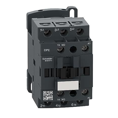 Schneider Electric - DPE18B7 Easy TeSys IEC Contactor, 7,5HP, 480V, 24VAC Coil, DIN-Rail Mount/Screw Fixor
